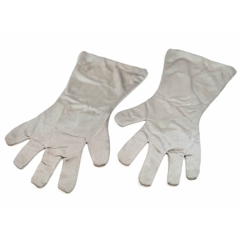 MOS Equipment Mission Darkness TitanRF Faraday Gloves pair laid flat showing double-layer construction