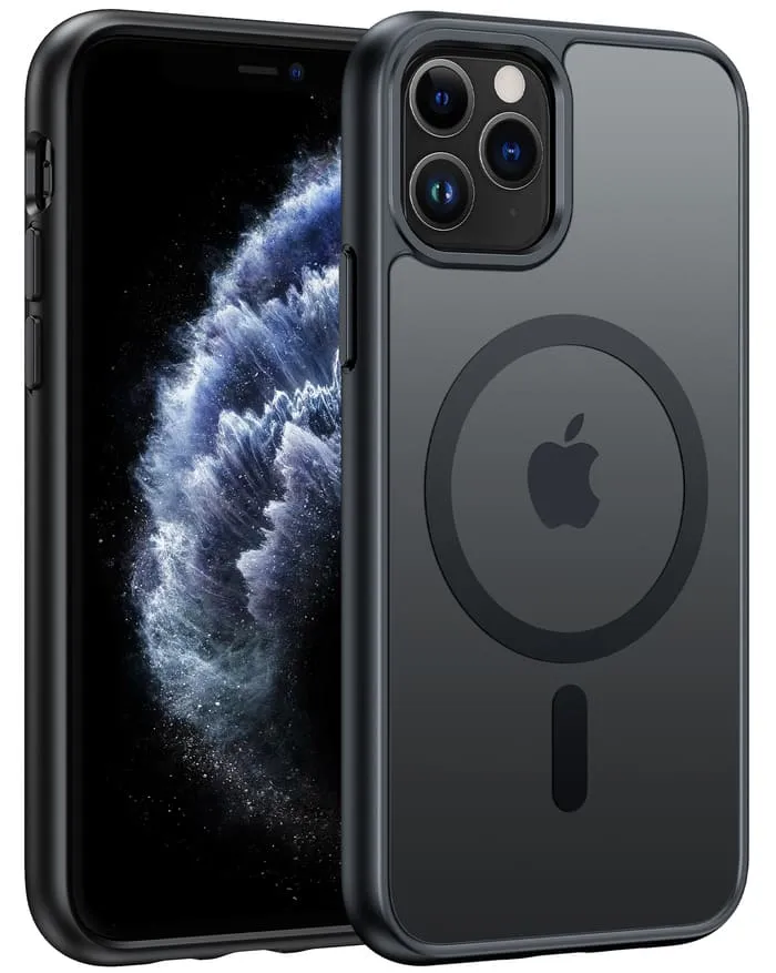 FNTCASE OFFICIAL frosted matte magnetic phone case for iPhone 11 Pro with metal buttons