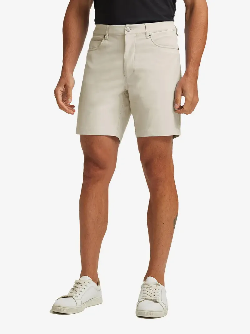 Maelreg Golf 4-way Stretch Performance Solid Shorts with belt loops, front view
