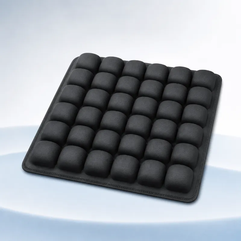 Tesstudio Air Comfort Travel Cushion showing inflatable air-cell design for portable seat comfort