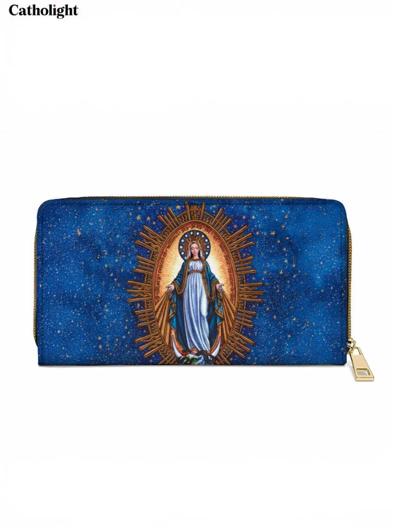 Catholight The Immaculate Triumph Leather Wallet Purse with Immaculate Conception design