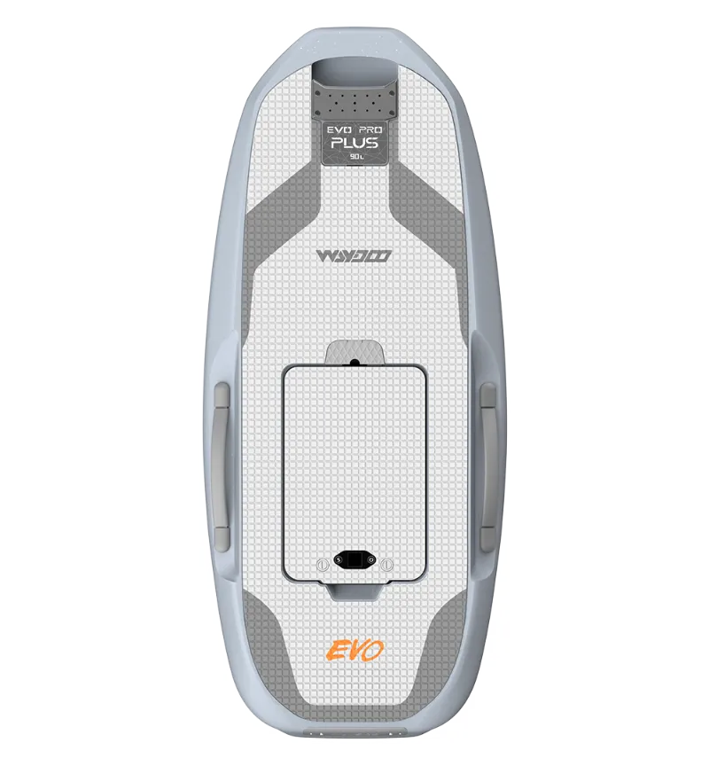 Waydoo EVO Pro Plus Board 90L in Cerulean Blue, EPP hydrofoil board with sensor and GPS for all-around riding