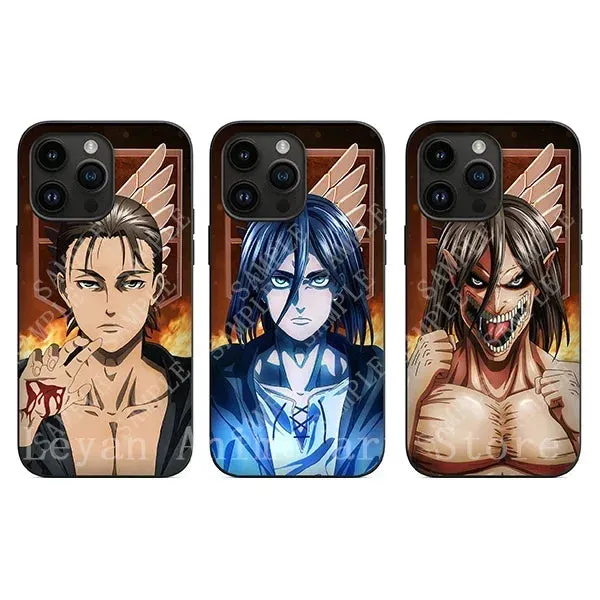 Animeancy AOT 3D Motion Phone Case showing waterproof protection with anime design