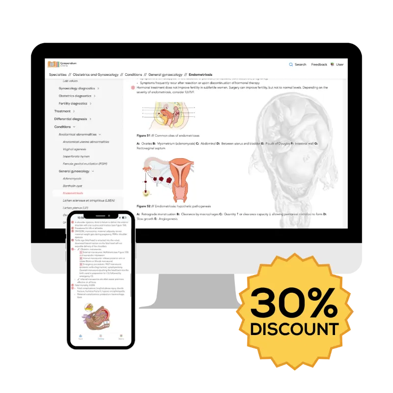 Compendium Medicine Obstetrics and Gynaecology online subscription clinical guide for healthcare professionals