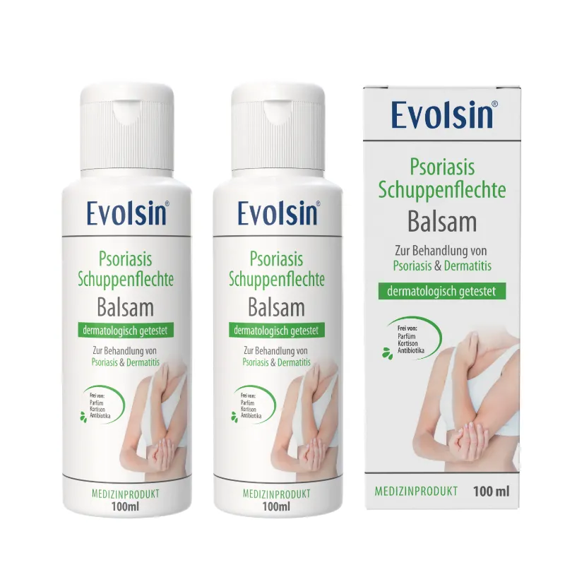 Evolsin Medical Psoriasis Schuppenflechte Balsam Doppelpack twin pack tubes