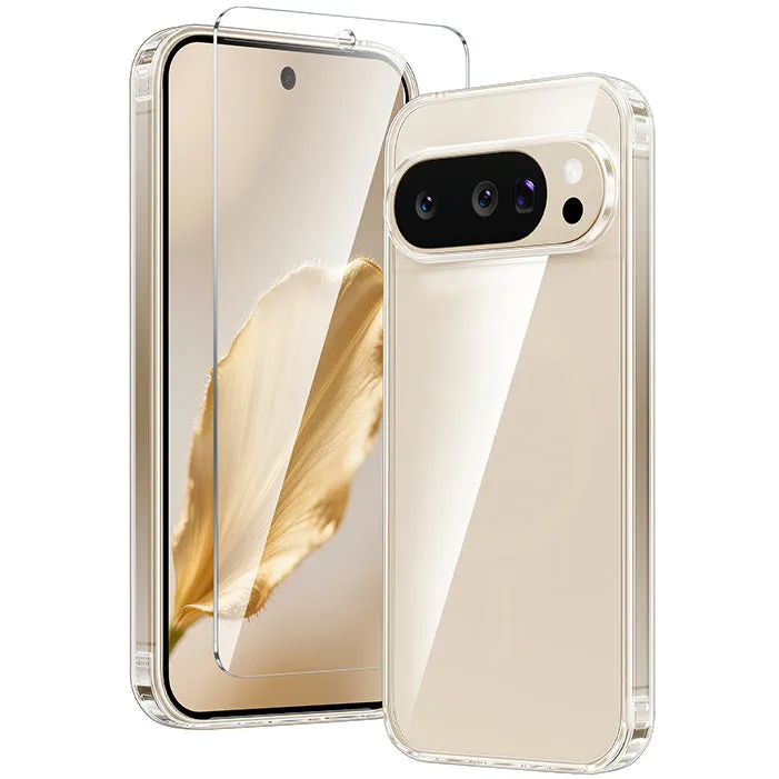 FNTCASE OFFICIAL Google Pixel 10/10 Pro/9/9 Pro Clear Slim Anti Yellowing Shockproof Protective Phone Case