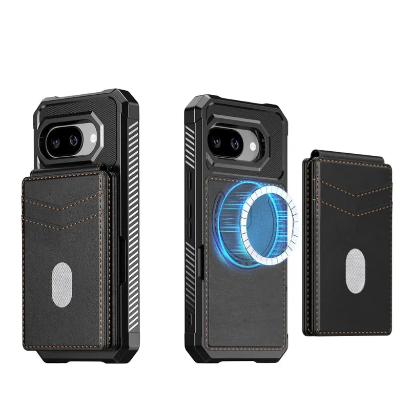 The Pixel Case 2-in-1 Magnetic Wallet Case for Pixel Series with detachable leather card holder