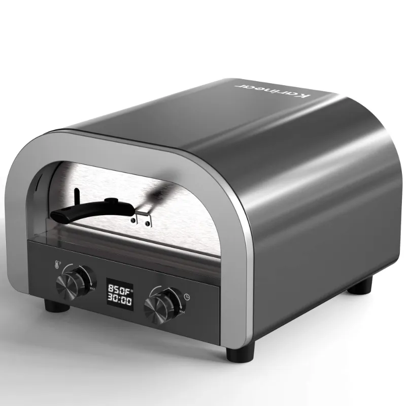 Karinear Electric Pizza Oven Indoor 13 inch stainless steel countertop model