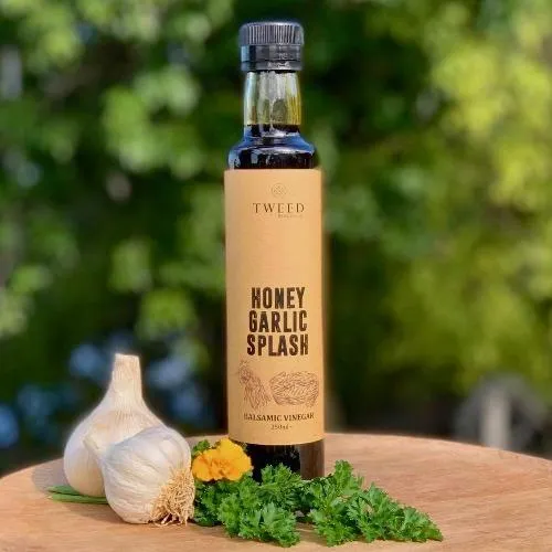 Tweed Real Food Honey Garlic Splash Balsamic Vinegar wholesale size bottle