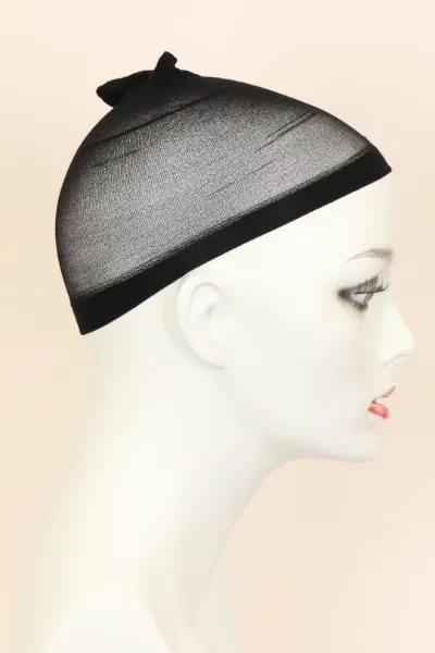 Godiva's Secret Wigs Dozen Nylon Wig Cap in Black, 12-pack
