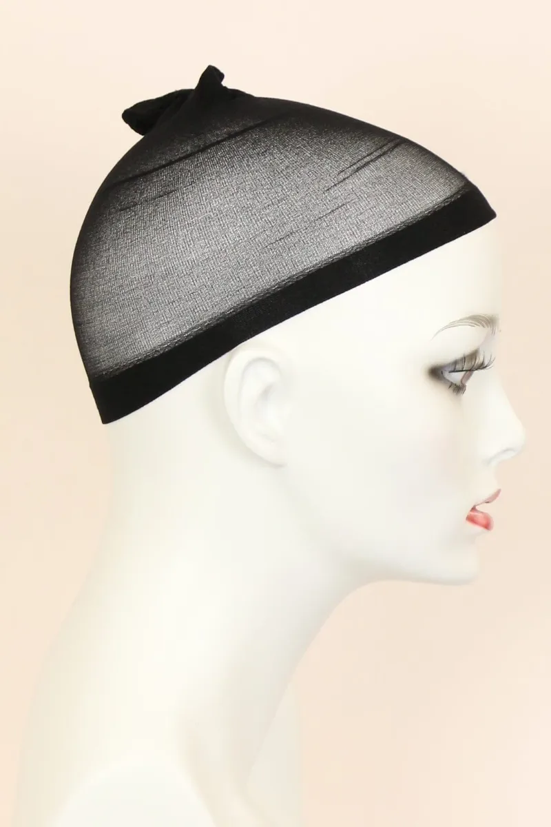 Godiva's Secret Wigs Dozen Nylon Wig Cap in Black, 12-pack