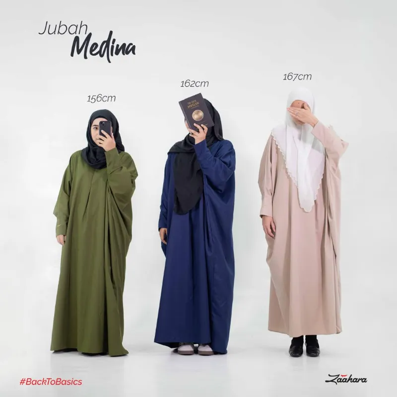ZAAHARA Jubah Medina Toyobo Cotton back to basic