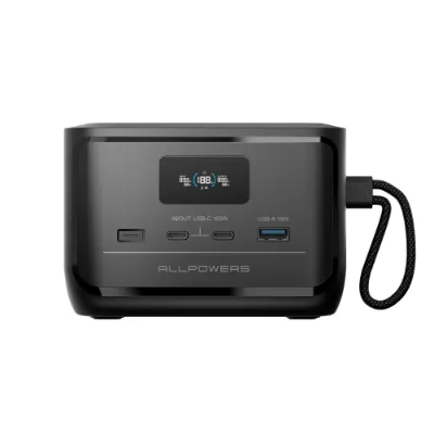 ALLPOWERS ES SOLAX P100 portable power station 128W 99.2Wh compact design
