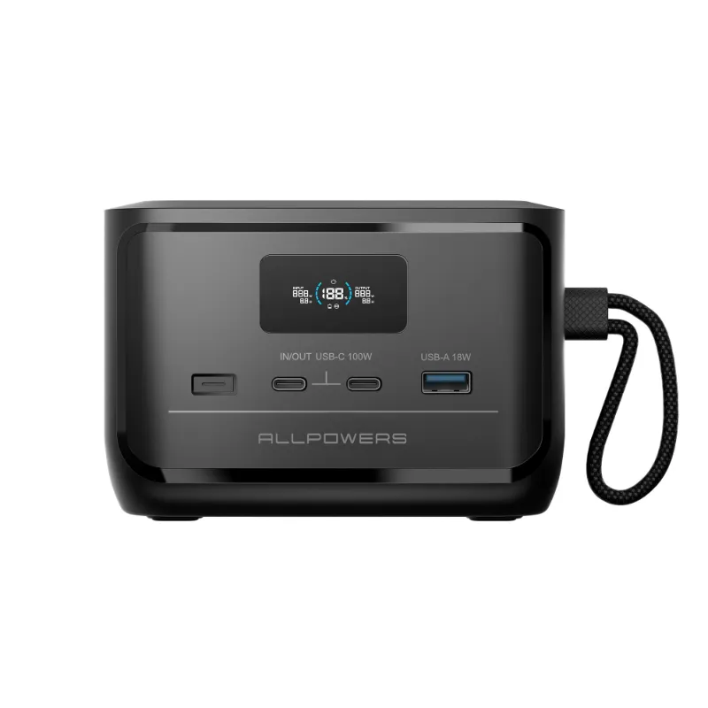 ALLPOWERS ES SOLAX P100 portable power station 128W 99.2Wh compact design