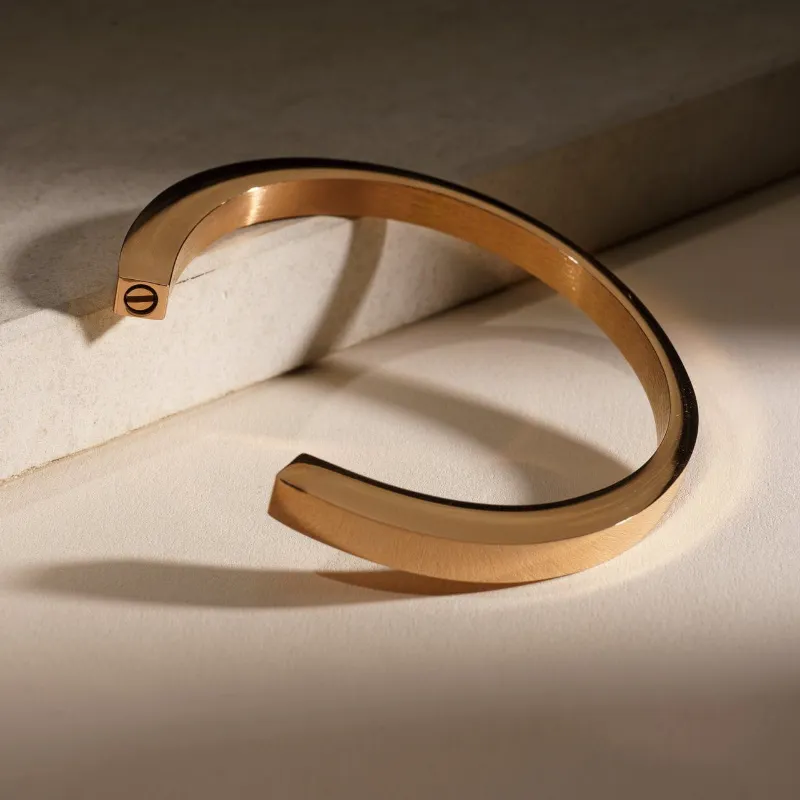 Pulvis Art Urns Cremation Bracelet Elegance in brass finish stainless steel memorial jewelry