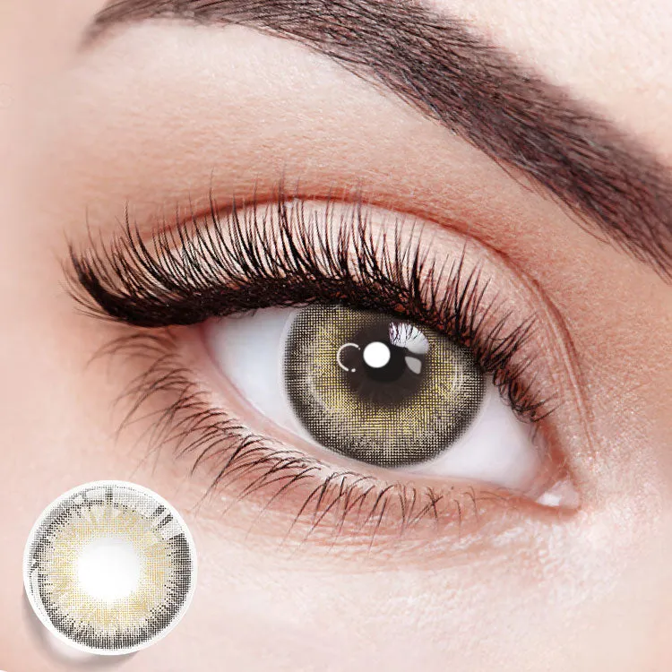 EYESFAV Everlight Brown | 6 Months colored contact lenses with an amber sunset gradient
