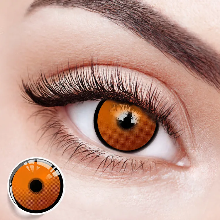 EYESFAV Chainsaw Citrine Gaze 1 year colored contact lenses in vibrant yellow