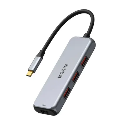 MOKiN 7 IN 1 USB-C to HDMI Adapter with 4K@60Hz video support