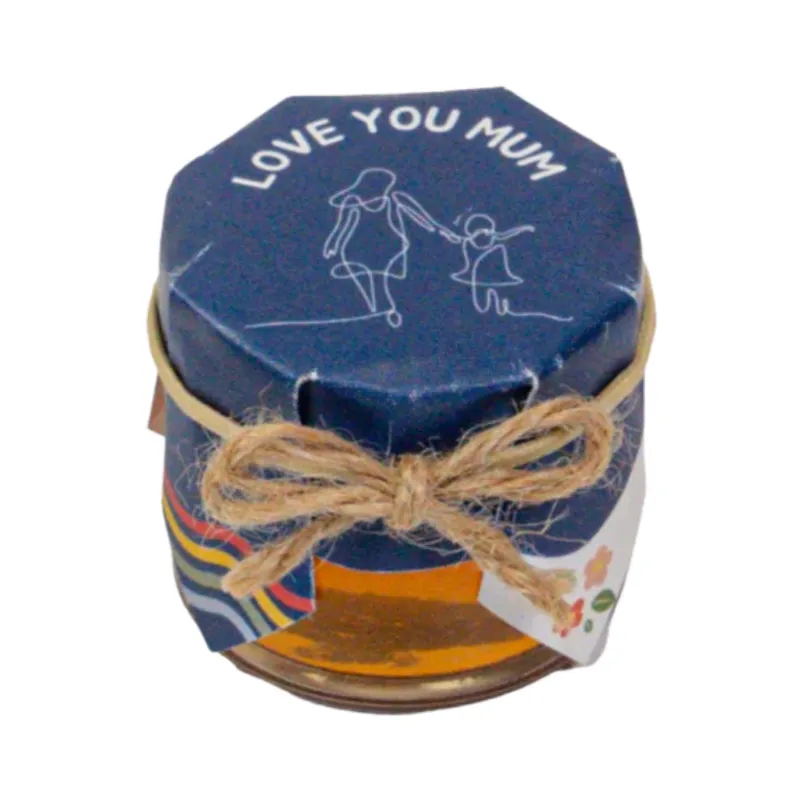 HoneySpree Love You Mom mini honey jar, Mother's Day gift