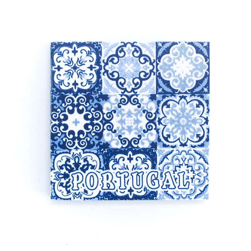 Corkadia 3D Portugal: A Fridge Magnet Collection, a set of five 3D souvenir magnets on a fridge door
