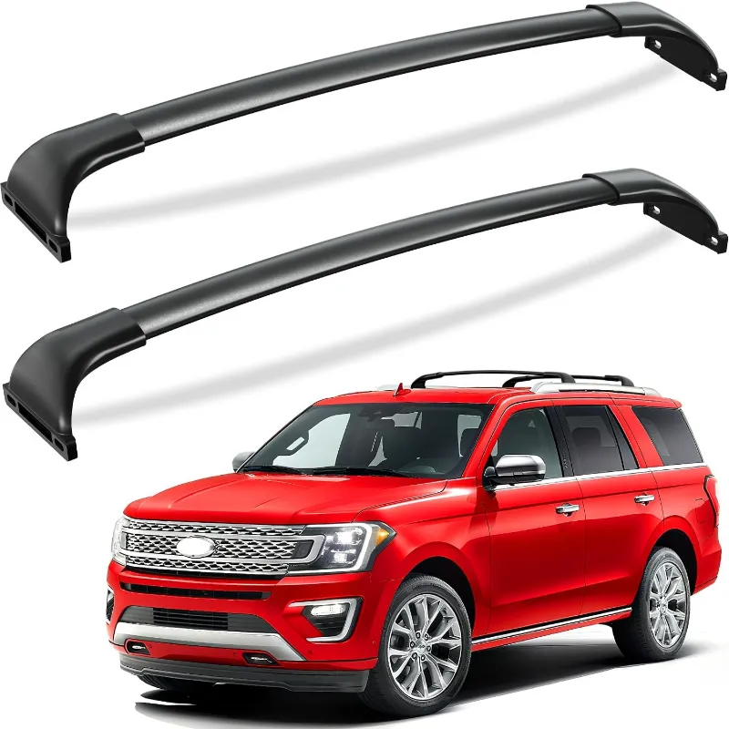 Tesstudio 220 lbs Lockable Roof Rack Cross Bars for Ford Explorer, Ford Expedition and Chevy Bolt EUV aluminum bars