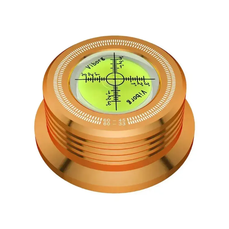 Retrolife Turntable Stabilizer 280g Record Weight with bubble level, metal disc with precision leveling indicator