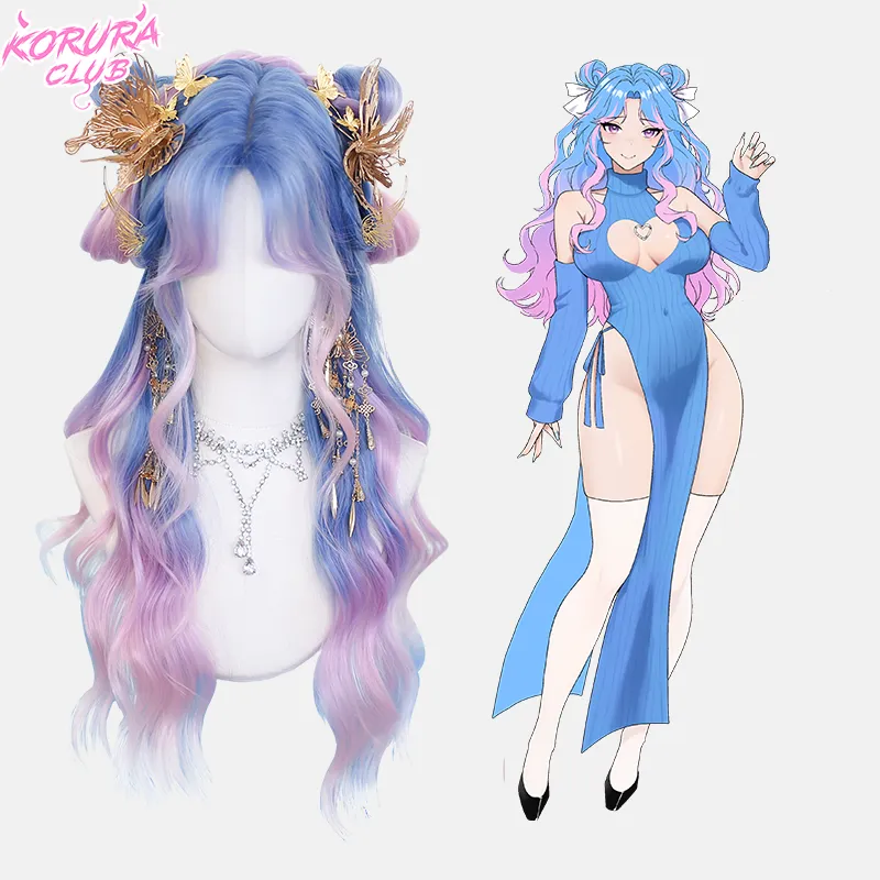 Koruraclub Korura Original Wig #007 HoshiHime pastel pink and blue wig