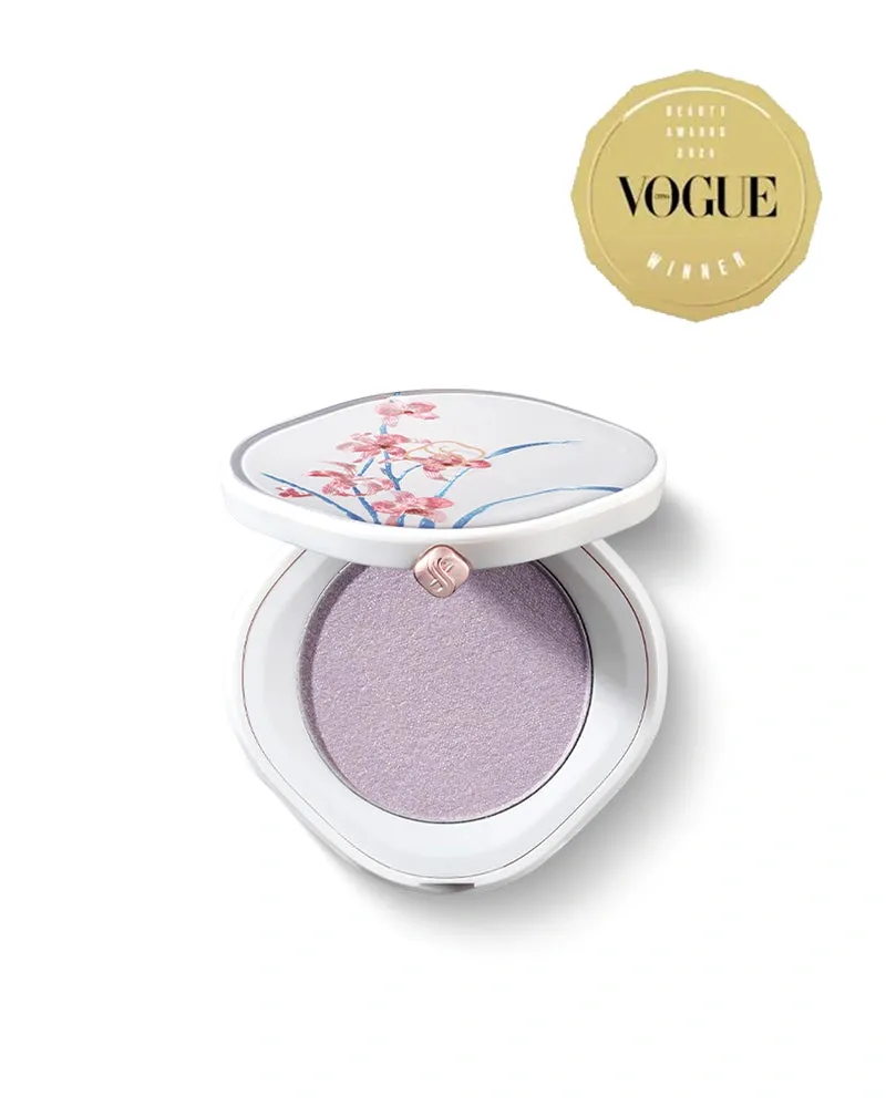 Florasis Gentle Waves Aqua Glow Highlighter (Ode to Embroidery), compact powder highlighter on white background