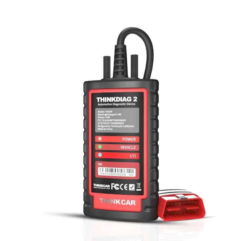 THINKCAR ThinkDiag 2 Bluetooth OBD2 scanner adapter with soft rubber sleeve