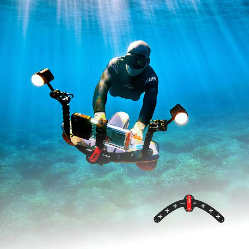 Sublue Navbow / Navbow+ Photographic Base Plate modular mount for underwater cameras