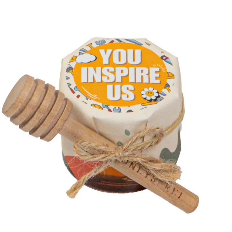 HoneySpree Inspiration With Dipper honey jar and dipper together