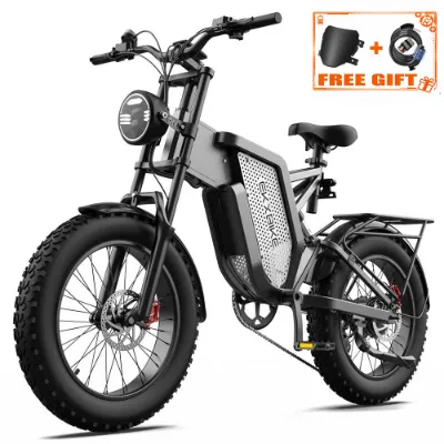EKXbike X20 fat tire electric bike, folding frame with wide tires photo