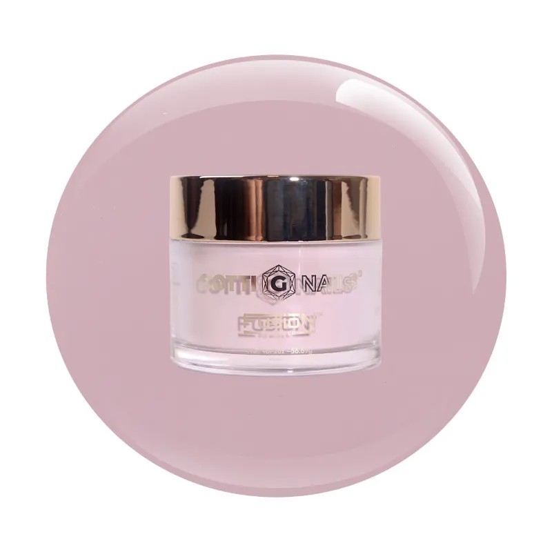 Gotti Nails #12F Gotti Fusion Powder No Longer My Problem warm beige nude crème dip powder jar