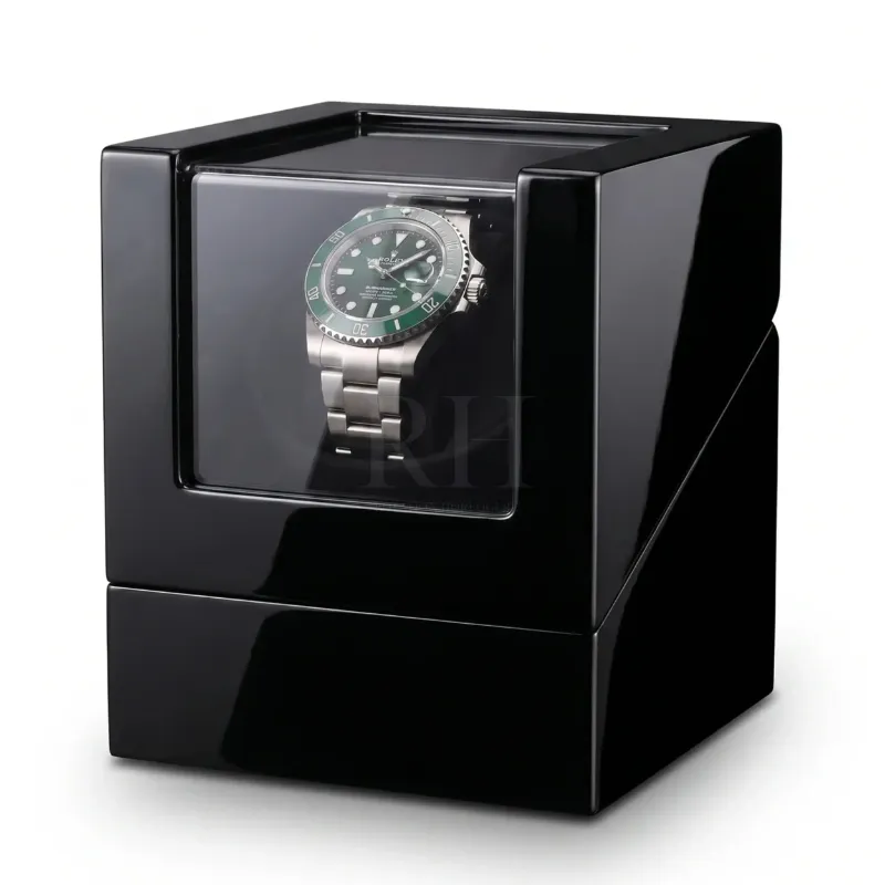 Rotation Horlogère Remontoir Montre Le Remontoir Noir single watch winder in black lacquer