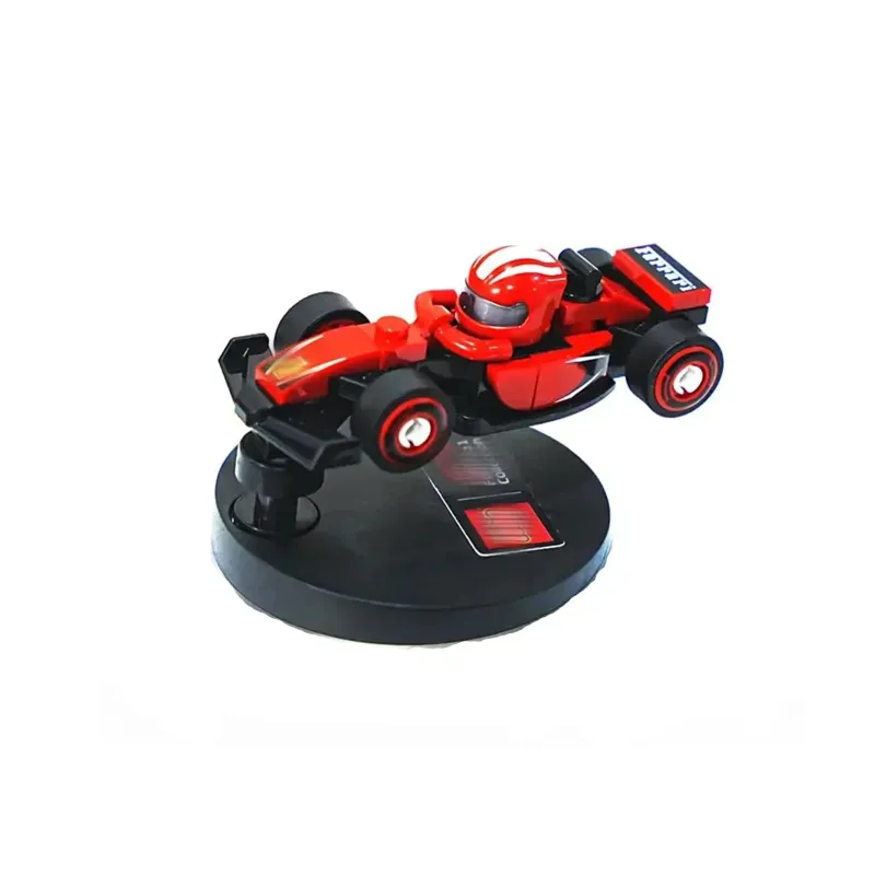 ICUANUTY Desktop LEGO Rotating Car Ornament 71049 rotating base on white background