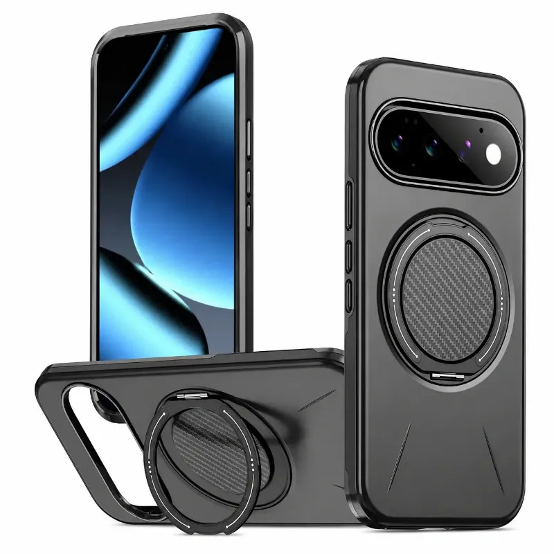 The Pixel Case Magnetic Armor Ring Case For Pixel Series with rotating magnetic ring and dual-layer protection