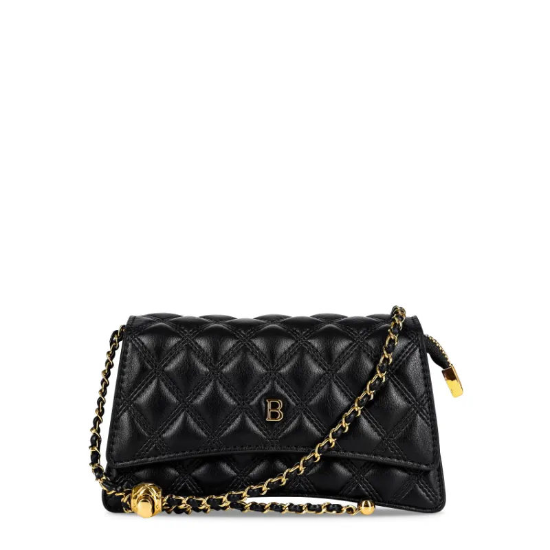 Bond & Mason The Carmen Crossbody Bag (Black) product photo showing black crossbody bag