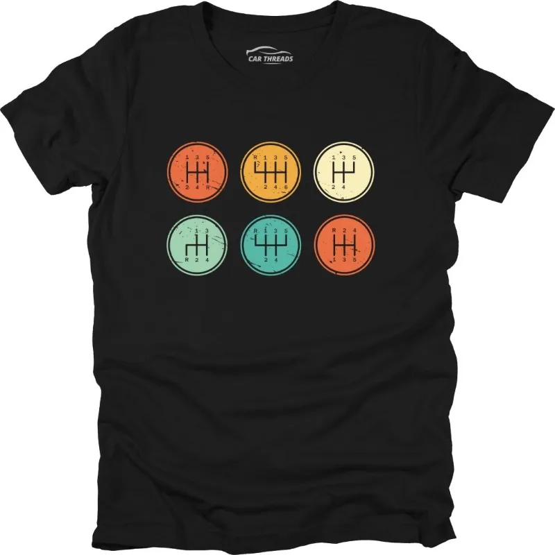 Car Threads Manual Mode T-Shirt with manual transmission design