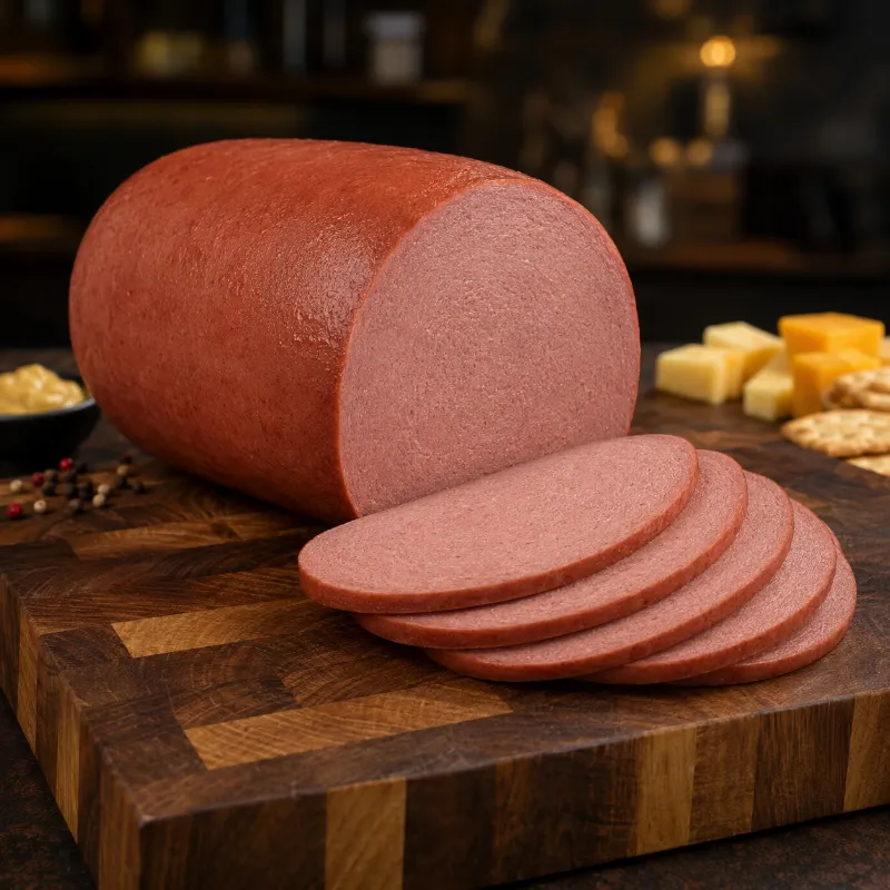 Halal World Depot Sharifa Halal Fully Cooked Beef Bologna packaged slices