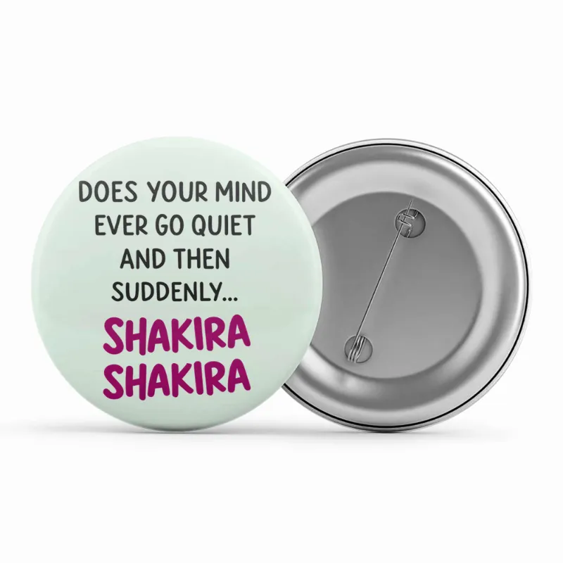 The Banyan Tee US Badge - Does Your Mind, small round pin button with glossy finish