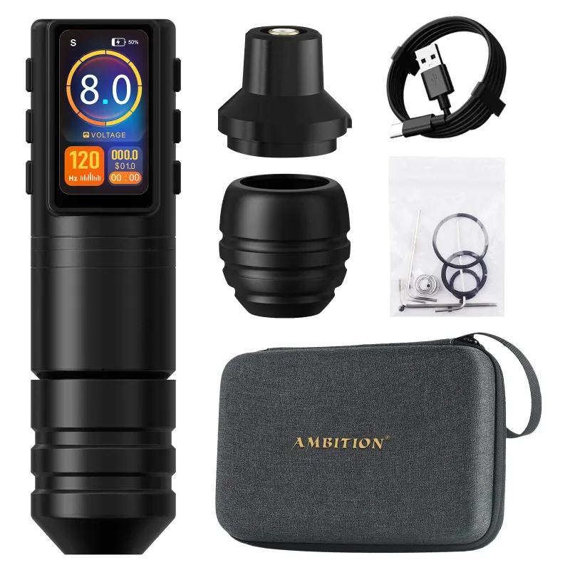 Ambition Tattoo Ninja Pro/Vane Wireless Tattoo Machine with battery pack