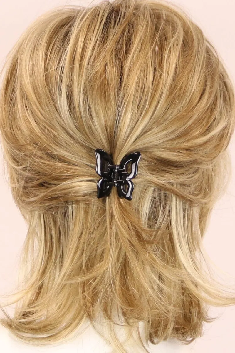 Godiva's Secret Wigs Claw Clip-Medium in Black and Tortoise styles