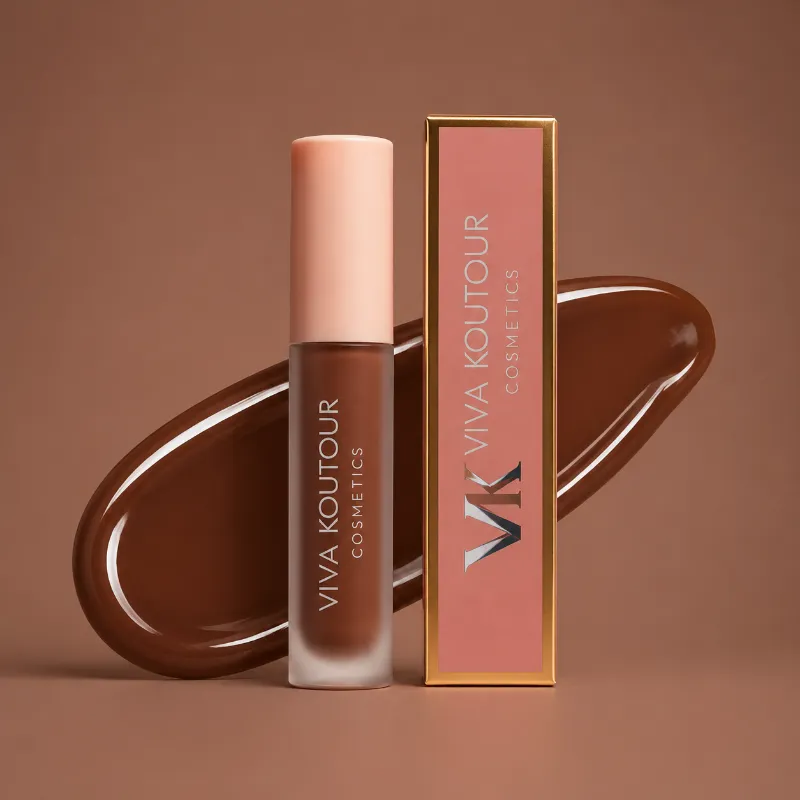Viva Koutour Cosmetics Mocha Brown Lip Gloss – warm brown shimmer lip gloss
