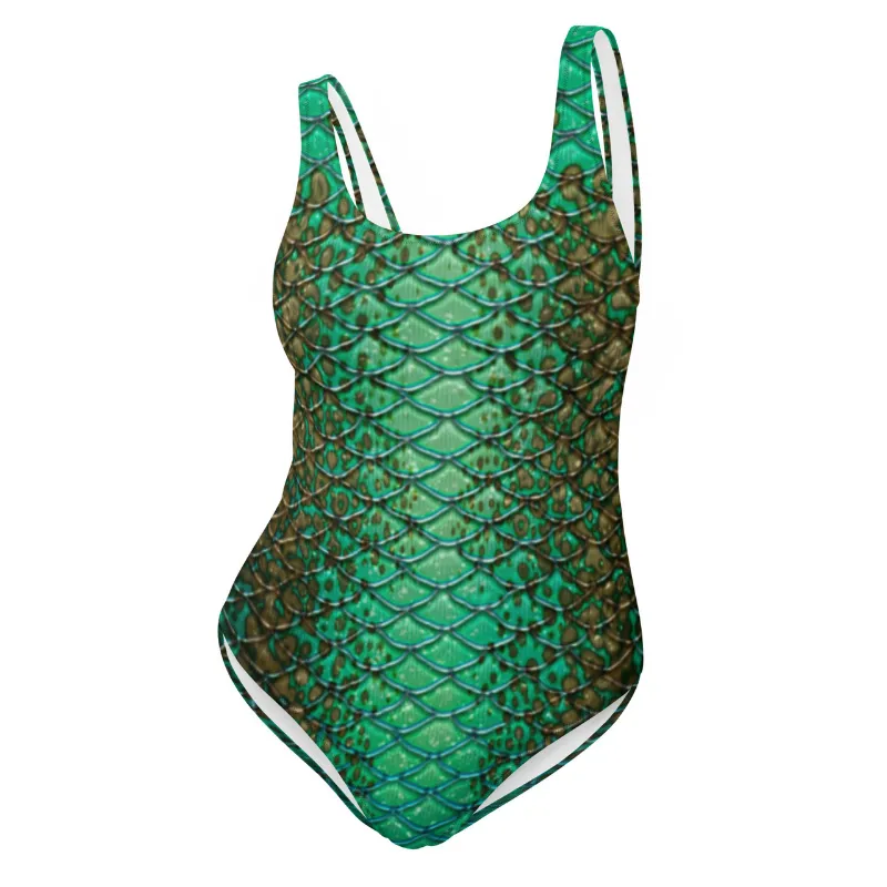 Sereia Guardiã Gaia One-Piece Swimsuit shown in a flattering scoop-neck swim silhouette