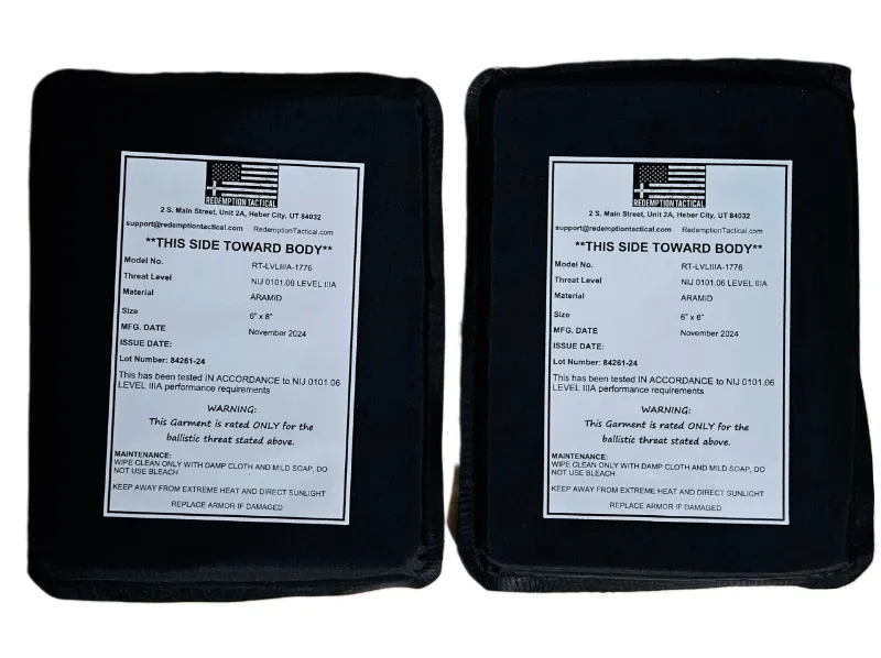 MyHackerTech Level IIIA lightweight PE side plates pair