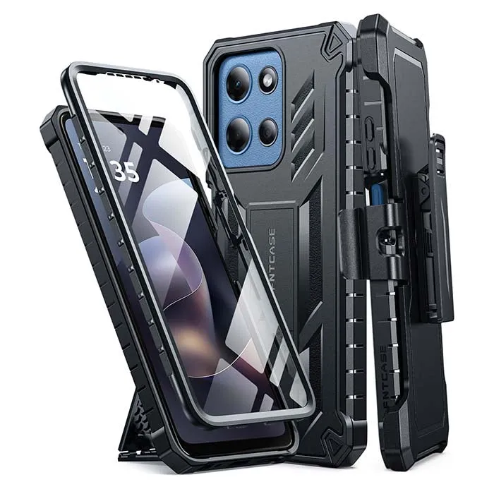 FNTCASE OFFICIAL Motorola Moto G 5G 2026 rugged protective case with belt clip holster and kickstand