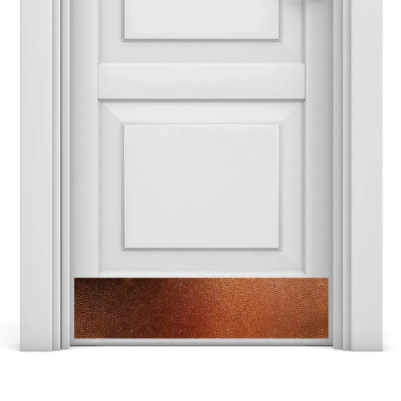 Deck the Door Decor Artisan Embossed Hammered Door Kick Plates with textured finish