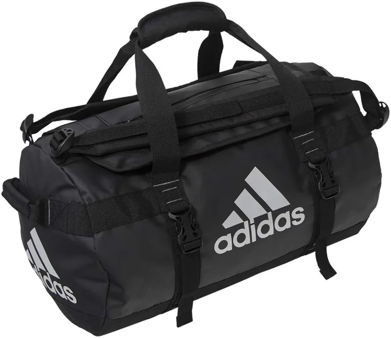 Do It Tennis Adidas 32L Stage Tour Pickleball/Padel Trolley Bag (Black) shown on a court