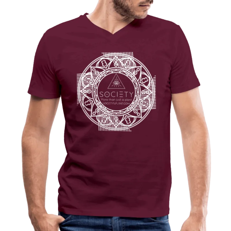 Society's Plant Society Mandala Men's V-Neck T-Shirt with mandala graphic
