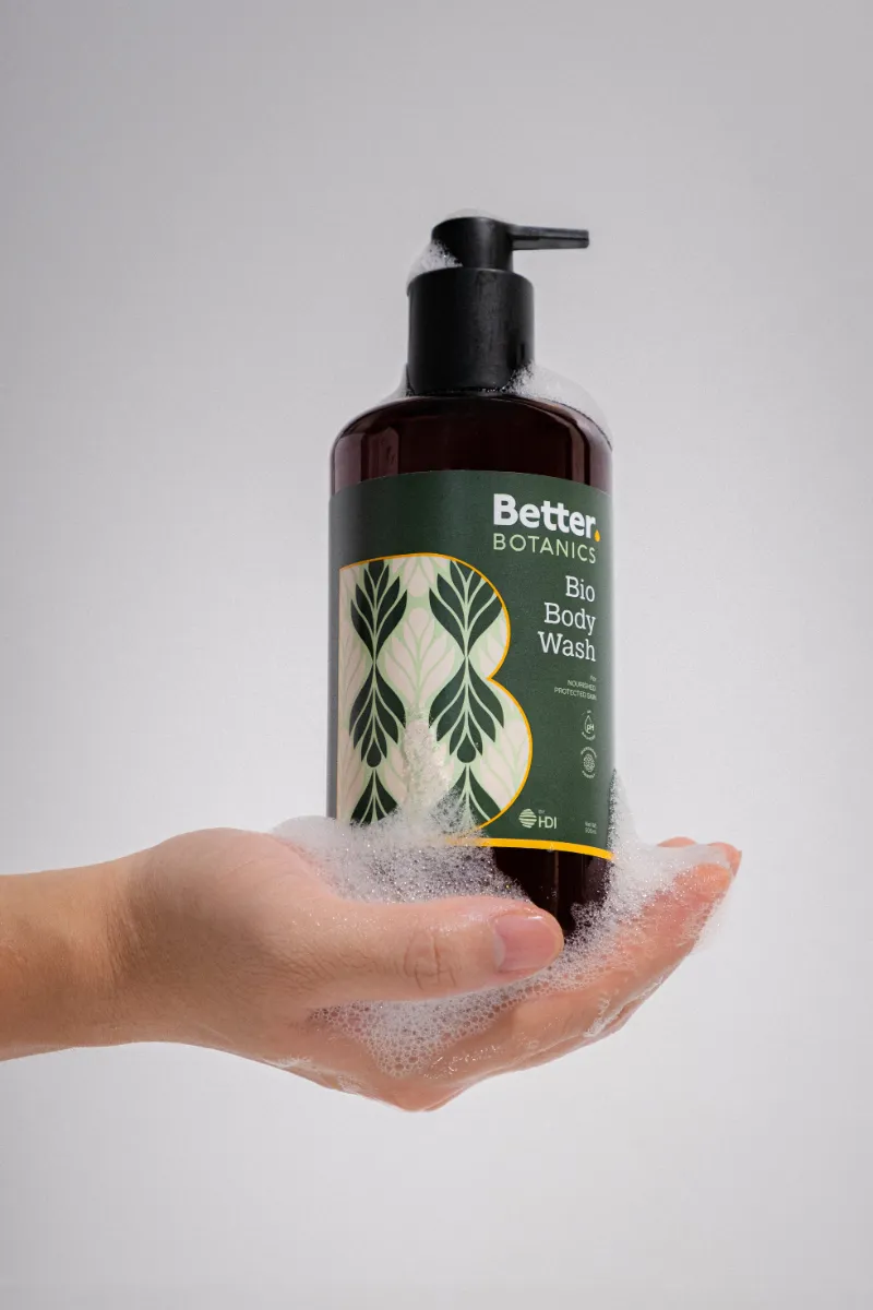 HoneySpree Better Botanics Bio Body Wash bottle